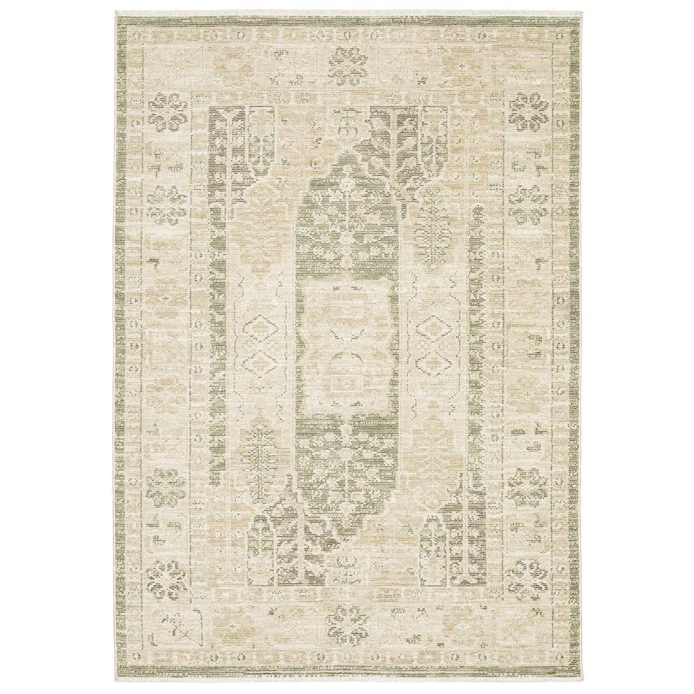 Oriental Weavers Caroline Botanical Global Area Rug Cut Loop Polyester Pile Vintage Farmhouse Living Room 9'10"x12'10" CCRL06300390ST