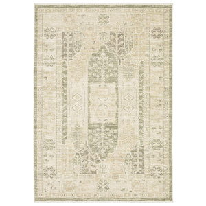 Oriental Weavers Caroline Botanical Global Area Rug Cut Loop Polyester Pile Vintage Farmhouse Living Room 9'10"x12'10" CCRL06300390ST