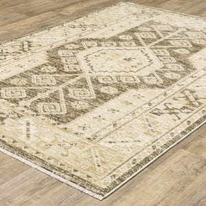 Oriental Weavers Caroline Vintage Botanical Polyester Area Rug Cut Loop Pile Fringe Farmhouse Living Room 5'3"x7'6" CCRL07160230ST
