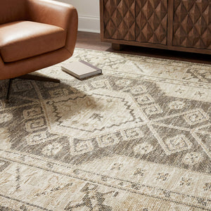 Oriental Weavers Caroline Vintage Botanical Polyester Area Rug Cut Loop Pile Fringe Farmhouse Living Room 5'3"x7'6" CCRL07160230ST