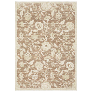 Oriental Weavers Caroline Vintage Botanical Runner Rug Cut Loop Polyester Pile Artisan Fringe Detail CCRL08068230ST