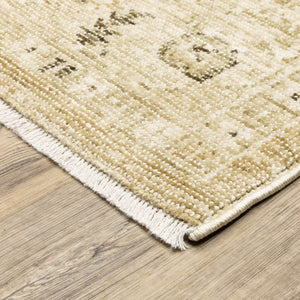 Oriental Weavers Caroline Vintage Botanical Runner Rug Cut and Loop Polyester Pile Artisan Fringe Detail CCRL10068230ST