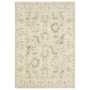 Oriental Weavers Caroline Vintage Botanical Runner Rug Cut and Loop Polyester Pile Artisan Fringe Detail CCRL10068230ST