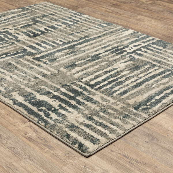 Oriental Weavers Carson Indoor Area Rug - Soft High-pile Texture In Elegant, Modern Colors For Stylish Living Spaces Blue,Beige Polypropylene C0745c117165st