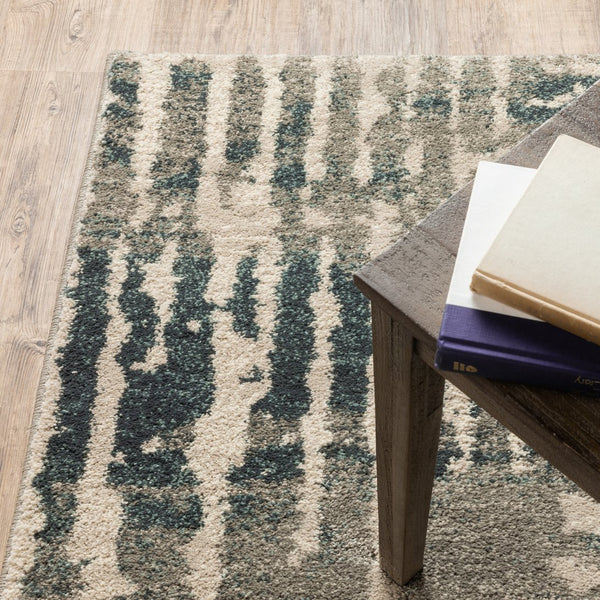 Oriental Weavers Carson Indoor Area Rug - Soft High-pile Texture In Elegant, Modern Colors For Stylish Living Spaces Blue,Beige Polypropylene C0745c068230st