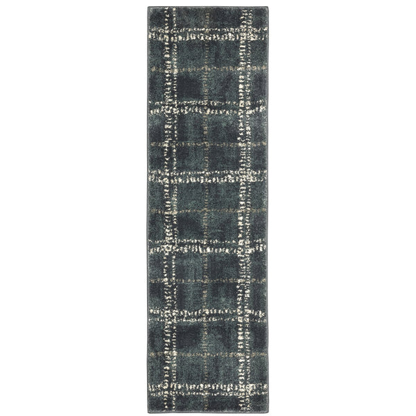Oriental Weavers Carson Indoor Area Rug - Soft, Textured High-pile Design In Muted Colors For Modern Living Spaces Blue,Ivory Polypropylene C0746j068230st