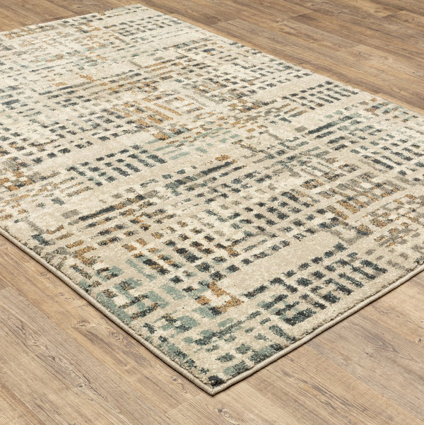 Oriental Weavers Carson Indoor Area Rug – Soft, Textured High-pile Design With Modern Patterns In Muted Colors Beige,Grey Polypropylene C0748f117165st