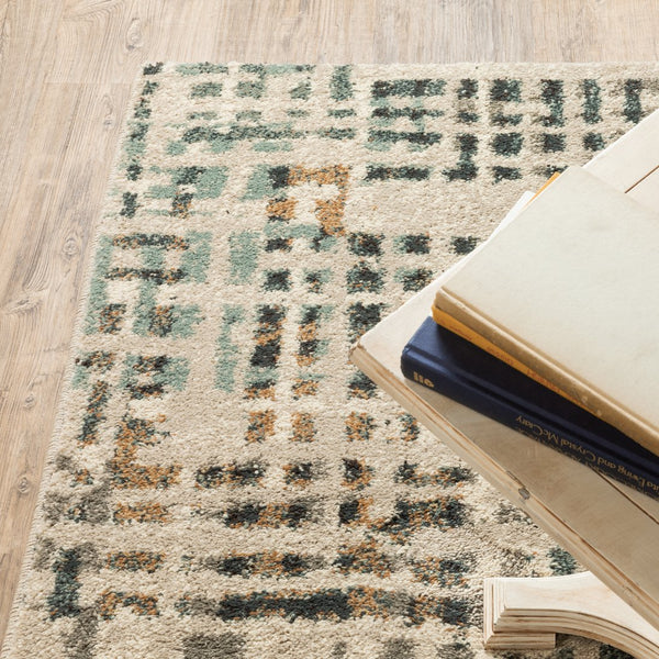 Oriental Weavers Carson Indoor Area Rug – Soft, Textured High-pile Design With Modern Patterns In Muted Colors Beige,Grey Polypropylene C0748f068230st