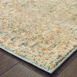 Oriental Weavers Carson Indoor Area Rug - Soft High-pile Design With Modern Patterns And Muted Color Palette For Home Blue,Orange Polypropylene C9654b160220st
