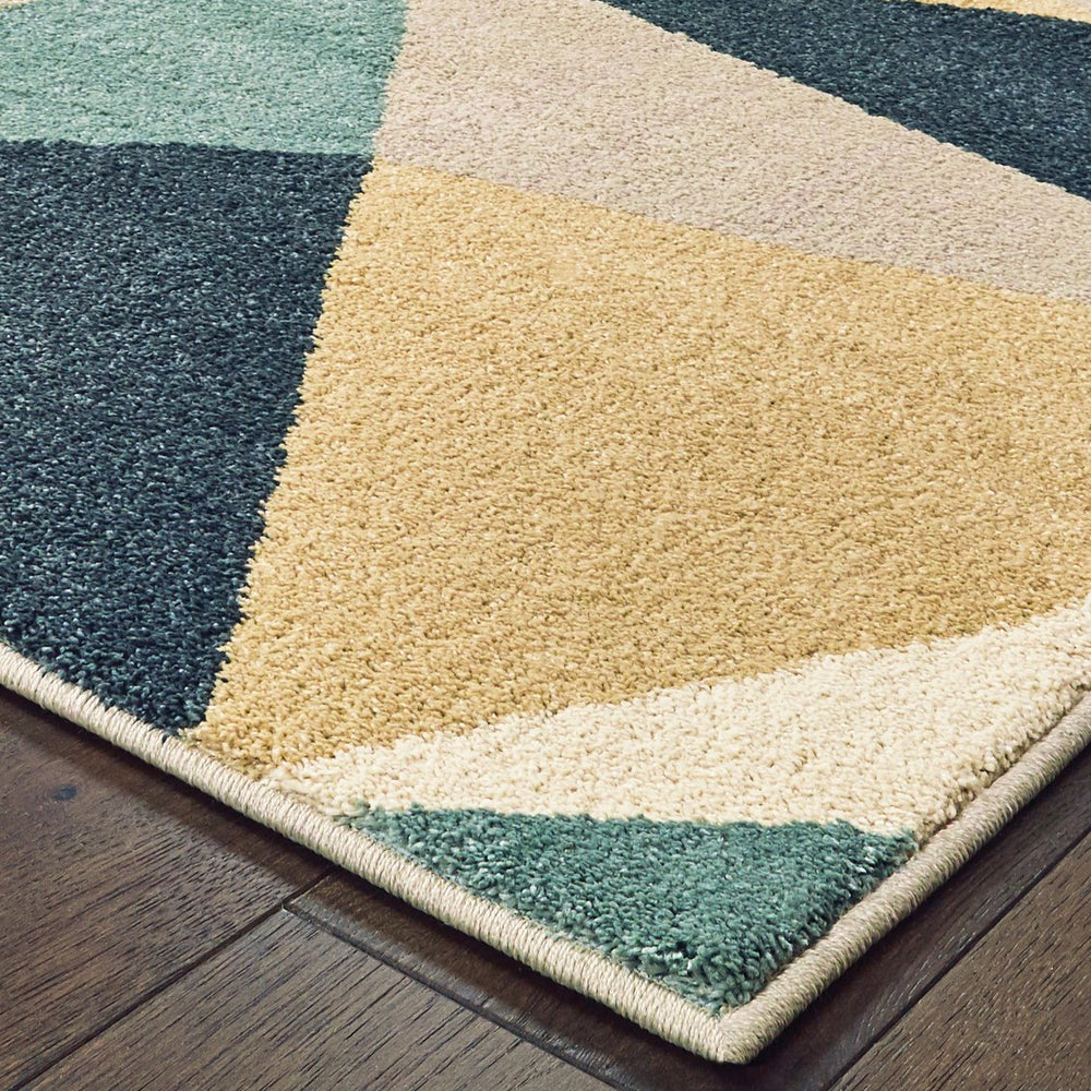 Oriental Weavers Carson Indoor Area Rug – Plush High-pile Design With Soft Textured Yarn And Modern Aesthetic Charm Blue,Orange Polypropylene C9659b160220st