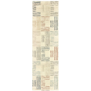 Oriental Weavers Carson Indoor Area Rug - Soft, Textured High-pile Design With Modern Patterns And Muted Colors Ivory,Multi Polypropylene C9663a068230st