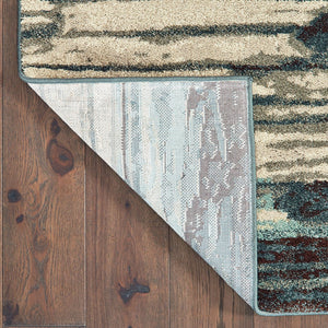 Oriental Weavers Carson Indoor Area Rug: Soft High-pile Design In Muted Colors For A Cozy, Modern Living Space Blue,Brown Polypropylene C9675a068230st