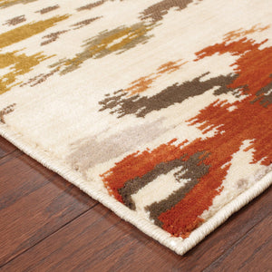 Oriental Weavers Casablanca Timeless Indoor Area Rug With Silky Feel And Durable Design For Modern And Traditional Spaces Ivory,Multi Nylon C4437a300390st