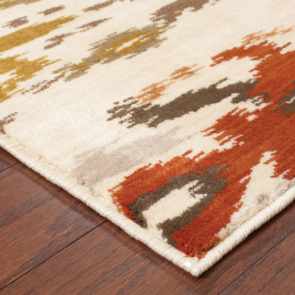 Oriental Weavers Casablanca Timeless Indoor Area Rug With Silky Feel And Durable Design For Modern And Traditional Spaces Ivory,Multi Nylon C4437a300390st