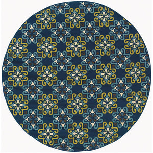 Oriental Weavers Caspian Indoor/Outdoor Area Rug Collection – Vibrant Indigo And Lime Green Patterns For Style Blue,Green Polypropylene C3331l240rdst