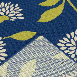 Oriental Weavers Caspian Striking Indoor/Outdoor Area Rug In Vibrant Indigo And Lime Green For Stylish Spaces Blue,Green Polypropylene C8327l055115st