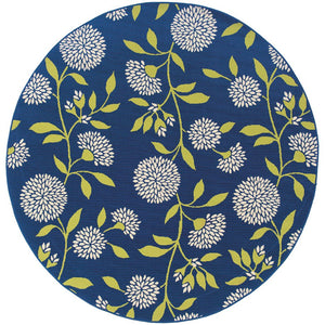 Oriental Weavers Caspian Striking Indoor/Outdoor Area Rug In Vibrant Indigo And Lime Green For Stylish Spaces Blue,Green Polypropylene C8327l240rdst