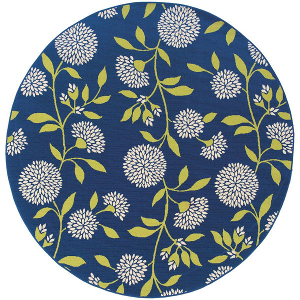 Oriental Weavers Caspian Striking Indoor/Outdoor Area Rug In Vibrant Indigo And Lime Green For Stylish Spaces Blue,Green Polypropylene C8327l240rdst