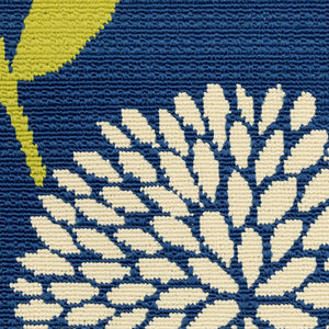 Oriental Weavers Caspian Striking Indoor/Outdoor Area Rug In Vibrant Indigo And Lime Green For Stylish Spaces Blue,Green Polypropylene C8327l055115st