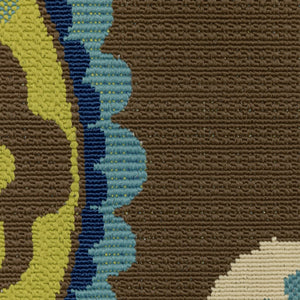 Oriental Weavers Caspian Indoor/Outdoor Area Rug - Striking Indigo And Lime Green Design For Stylish Spaces Brown,Green Polypropylene C859d6200290st