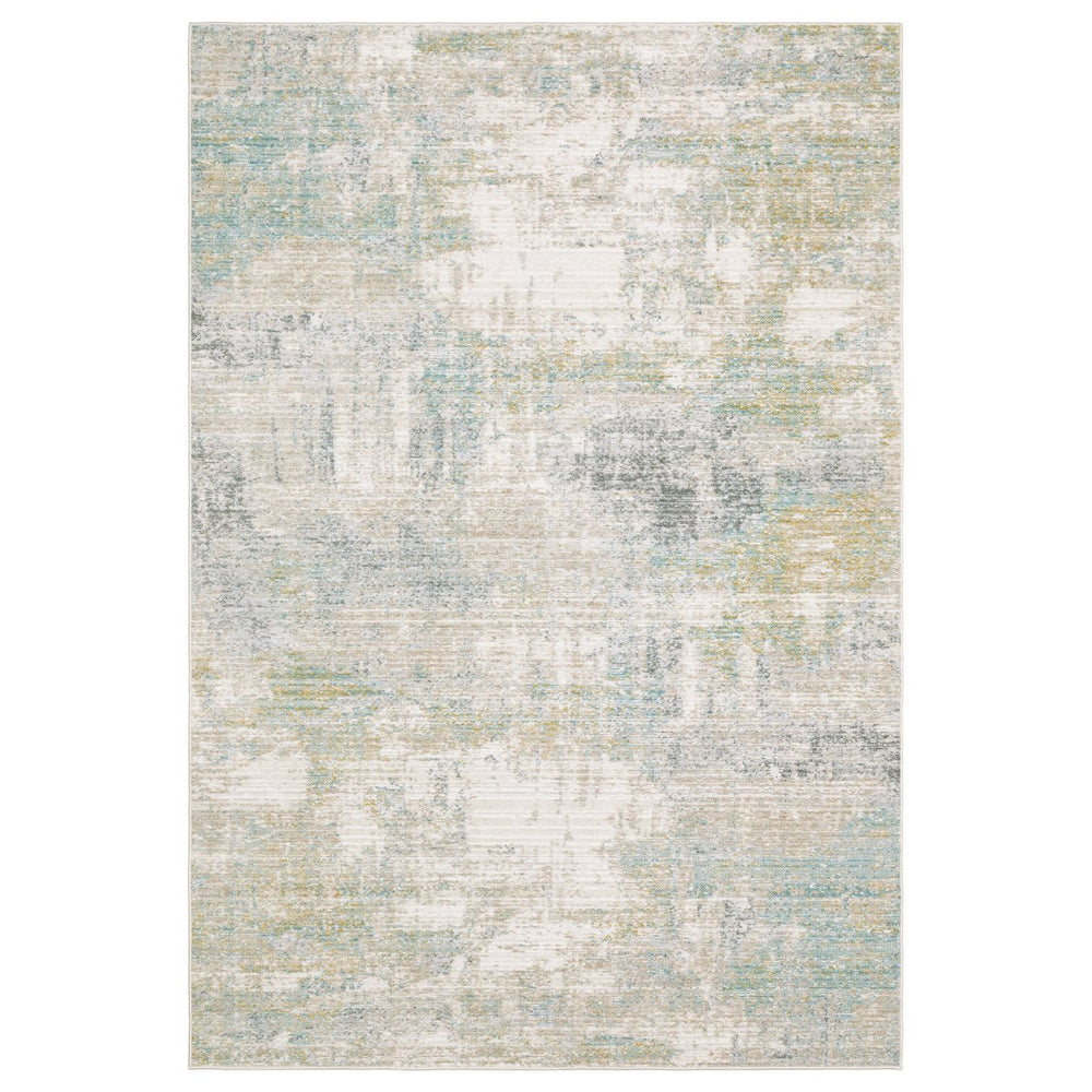Oriental Weavers Cavett Indoor Area Rug - Soft, Durable, And Versatile Design Perfect For Modern And Traditional Spaces Ivory,Teal Polypropylene Ccav01200290st