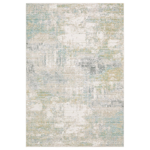 Oriental Weavers Cavett Indoor Area Rug - Soft, Durable, And Versatile Design Perfect For Modern And Traditional Spaces Ivory,Teal Polypropylene Ccav01200290st