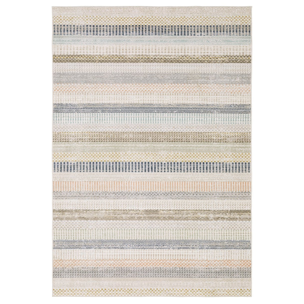 Oriental Weavers Cavett Indoor Area Rug – Versatile Vintage Style With Soft, Durable Fibers For Family-friendly Homes Ivory,Multi Polypropylene Ccav08240330st