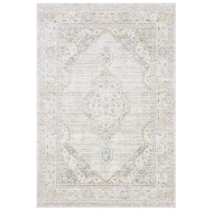 Oriental Weavers Cavett Vintage Medallion Floral Runner Rug Soft Synthetic Fibers Beige Blue Accent CCAV11080240ST