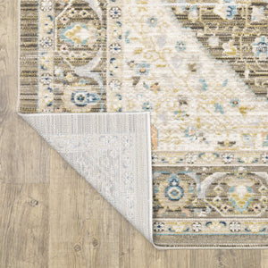 Oriental Weavers Cavett Distressed Persian Style Runner Rug Soft Synthetic Pile Vintage Heirloom Look CCAV12080240ST