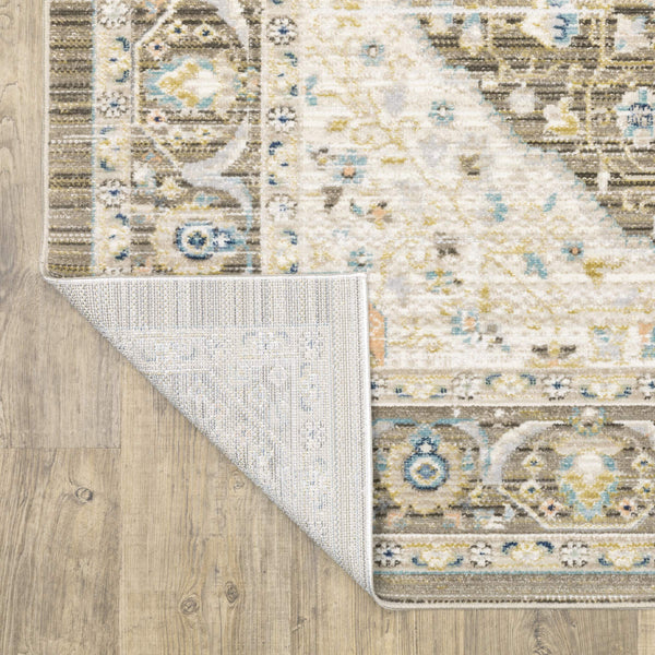 Oriental Weavers Cavett Distressed Persian Style Runner Rug Soft Synthetic Pile Vintage Heirloom Look CCAV12080240ST
