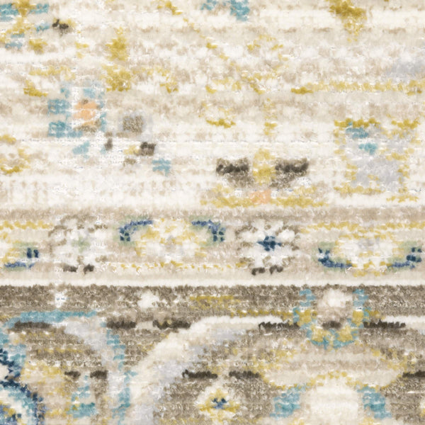 Oriental Weavers Cavett Distressed Persian Style Runner Rug Soft Synthetic Pile Vintage Heirloom Look CCAV12080240ST