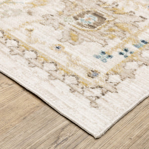 Oriental Weavers Cavett Vintage Botanical Runner Rug Soft Synthetic Fibers Transitional Farmhouse Accent CCAV13080240ST