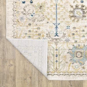 Oriental Weavers Cavett Vintage Botanical Runner Rug Soft Synthetic Fibers Transitional Farmhouse Accent CCAV13080240ST