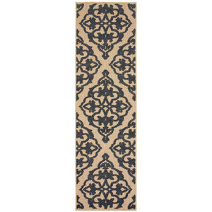 Oriental Weavers Cayman Stylish Indoor/Outdoor Area Rug With Vibrant Geometric Patterns For Modern Living Spaces Sand,Charcoal Polypropylene C001b9068230st