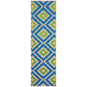 Oriental Weavers Cayman Indoor/Outdoor Area Rug - Vibrant Geometric Patterns In Multicolor Textured Design, Modern Style Blue,Green Polypropylene C2063z069230st