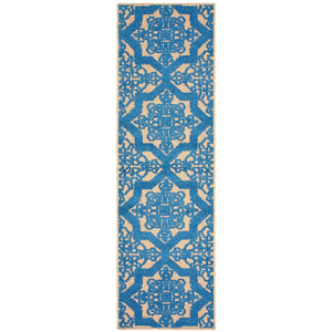 Oriental Weavers Cayman Vibrant Indoor/Outdoor Area Rug – Colorful Geometric Patterns In Durable Polypropylene Design Sand,Blue Polypropylene C2541m068230st