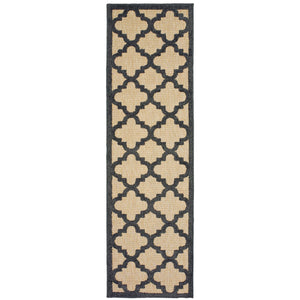Oriental Weavers Cayman Indoor/Outdoor Area Rug With Vibrant Geometric Patterns - Perfect For Any Space And Style Sand,Charcoal Polypropylene C660n9068230st
