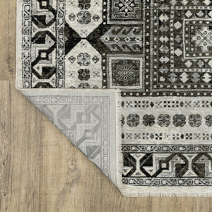 Oriental Weavers Chamberlain Indoor Area Rug – Luxurious Soft Polyester Yarn, Elegant Persian Motifs For Any Room Ivory,Charcoal Polyester Cch01g068235st