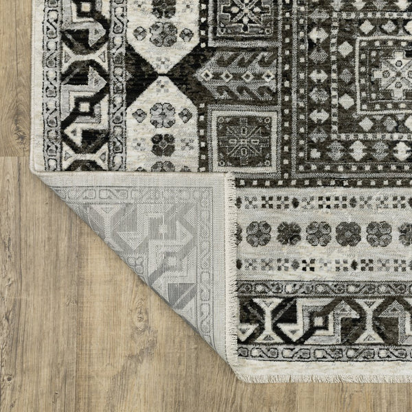 Oriental Weavers Chamberlain Indoor Area Rug – Luxurious Soft Polyester Yarn, Elegant Persian Motifs For Any Room Ivory,Charcoal Polyester Cch01g068235st