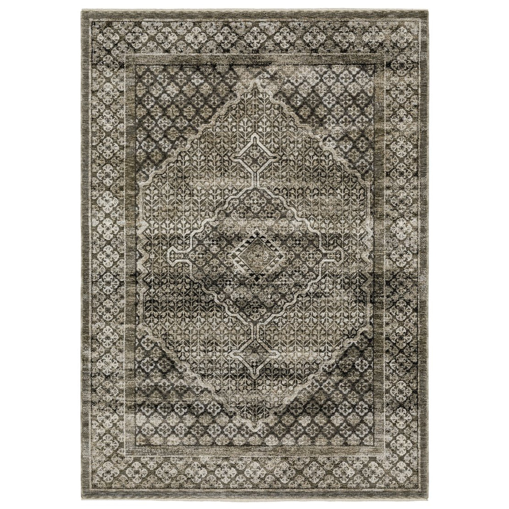 Oriental Weavers Chamberlain Indoor Area Rug - Luxurious Polyester, Vintage Persian Design, Soft Neutrals, Stylish Decor Grey,Beige Polyester Cch02d300394st