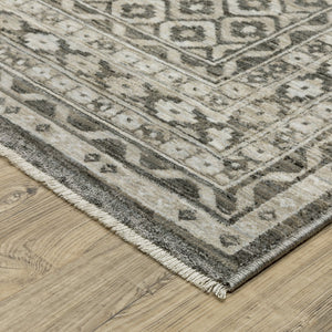 Oriental Weavers Chamberlain Indoor Area Rug - Luxurious Soft Polyester, Vintage Persian Motifs, And Elegant Design Grey,Beige Polyester Cch03b160235st