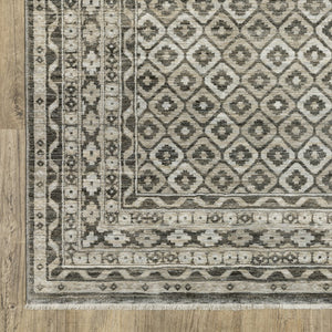 Oriental Weavers Chamberlain Indoor Area Rug - Luxurious Soft Polyester, Vintage Persian Motifs, And Elegant Design Grey,Beige Polyester Cch03b160235st