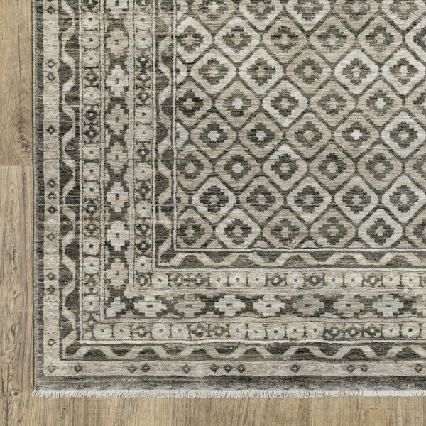 Oriental Weavers Chamberlain Indoor Area Rug - Luxurious Soft Polyester, Vintage Persian Motifs, And Elegant Design Grey,Beige Polyester Cch03b160235st