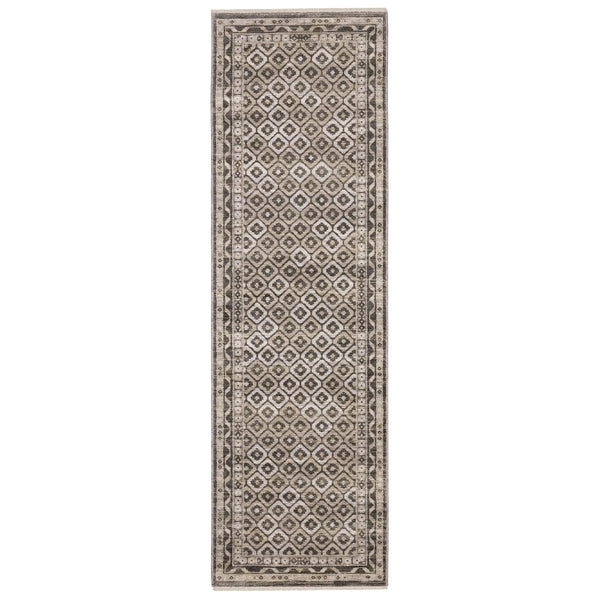 Oriental Weavers Chamberlain Indoor Area Rug - Luxurious Soft Polyester, Vintage Persian Motifs, And Elegant Design Grey,Beige Polyester Cch03b068235st
