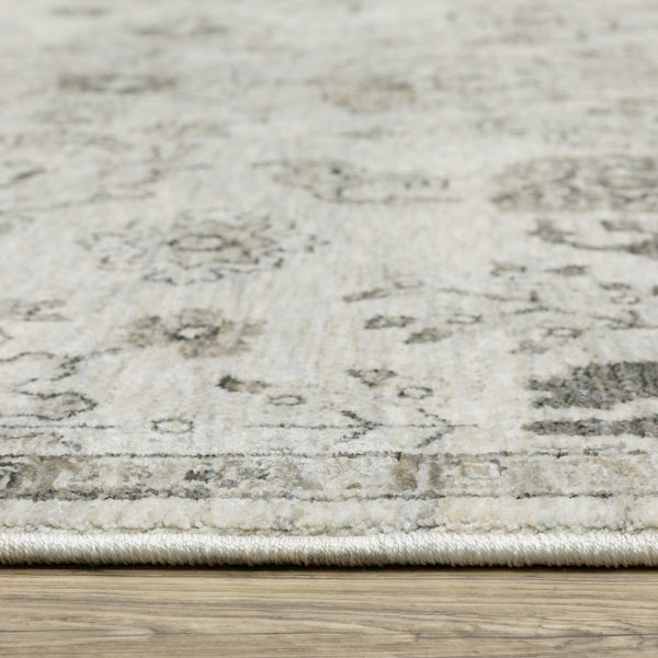 Oriental Weavers Chamberlain Indoor Area Rug - Luxurious Soft Polyester With Vintage Persian Motifs In Neutral Shades Ivory,Grey Polyester Cch06b100153st