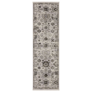 Oriental Weavers Chamberlain Indoor Area Rug - Luxurious Soft Polyester With Vintage Persian Motifs In Neutral Shades Ivory,Grey Polyester Cch06b068235st