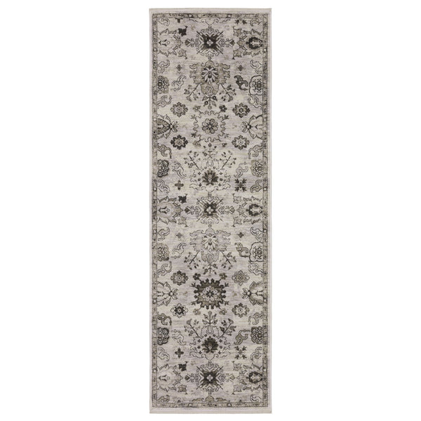 Oriental Weavers Chamberlain Indoor Area Rug - Luxurious Soft Polyester With Vintage Persian Motifs In Neutral Shades Ivory,Grey Polyester Cch06b068235st