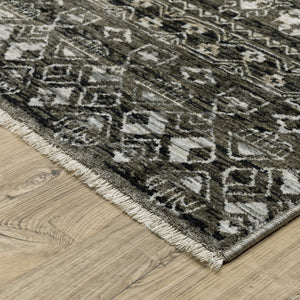 Oriental Weavers Chamberlain Indoor Area Rug - Luxurious Soft Polyester With Persian Motifs In Neutral Tones Black,Grey Polyester Cch07c100153st