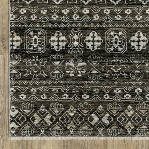 Oriental Weavers Chamberlain Indoor Area Rug - Luxurious Soft Polyester, Vintage Persian Motifs, Elegant Neutral Design Grey,Beige Polyester Cch08b300394st