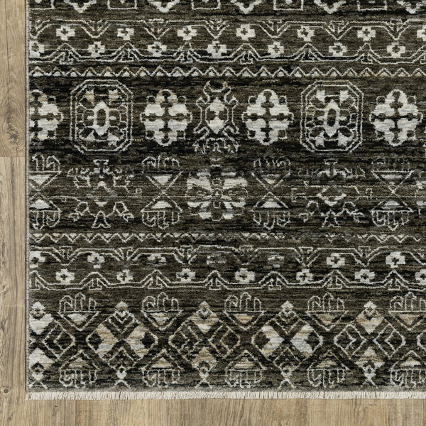 Oriental Weavers Chamberlain Indoor Area Rug - Luxurious Soft Polyester, Vintage Persian Motifs, Elegant Neutral Design Grey,Beige Polyester Cch08b300394st